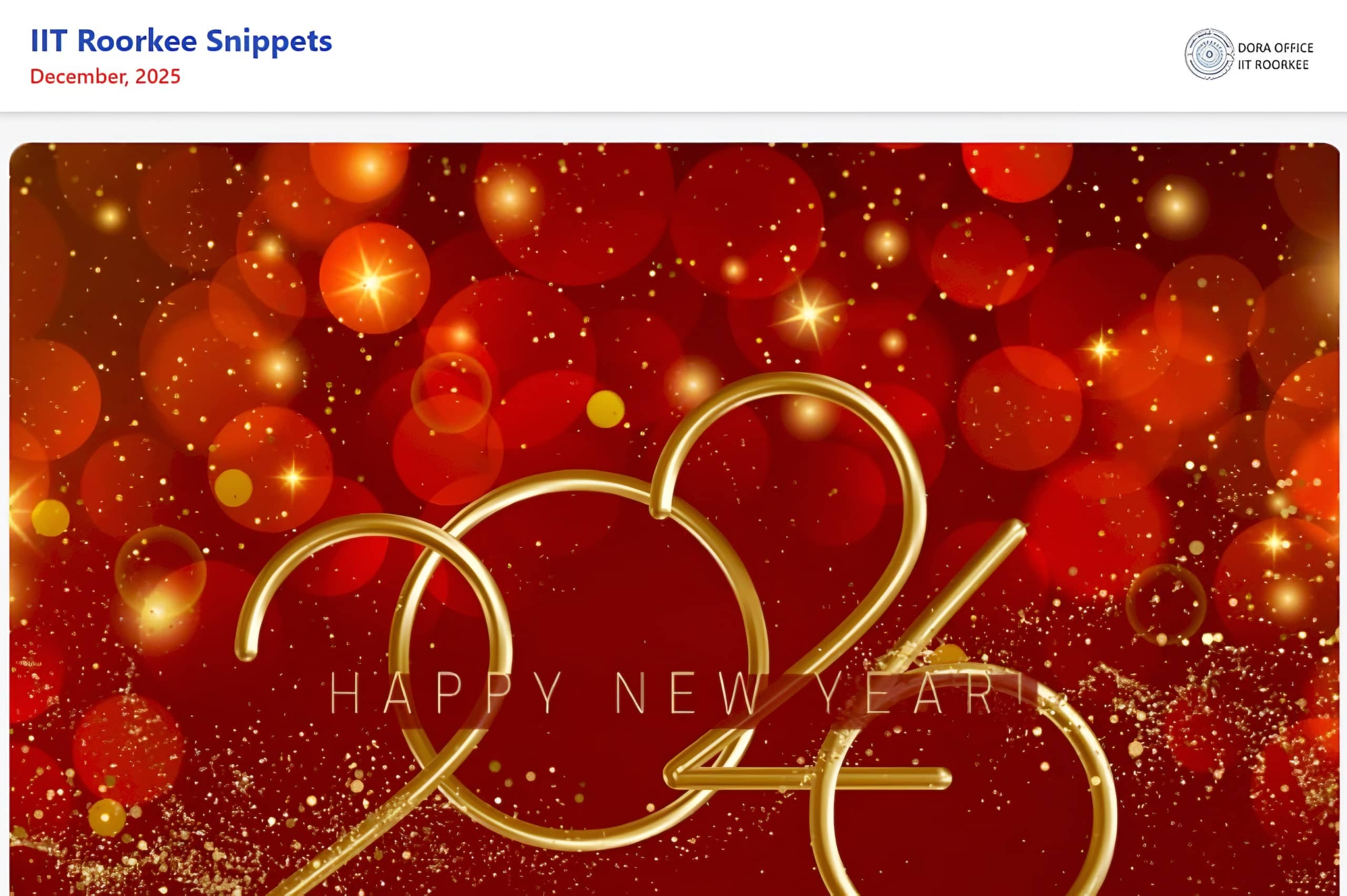 Front page of Snippets, December 2025